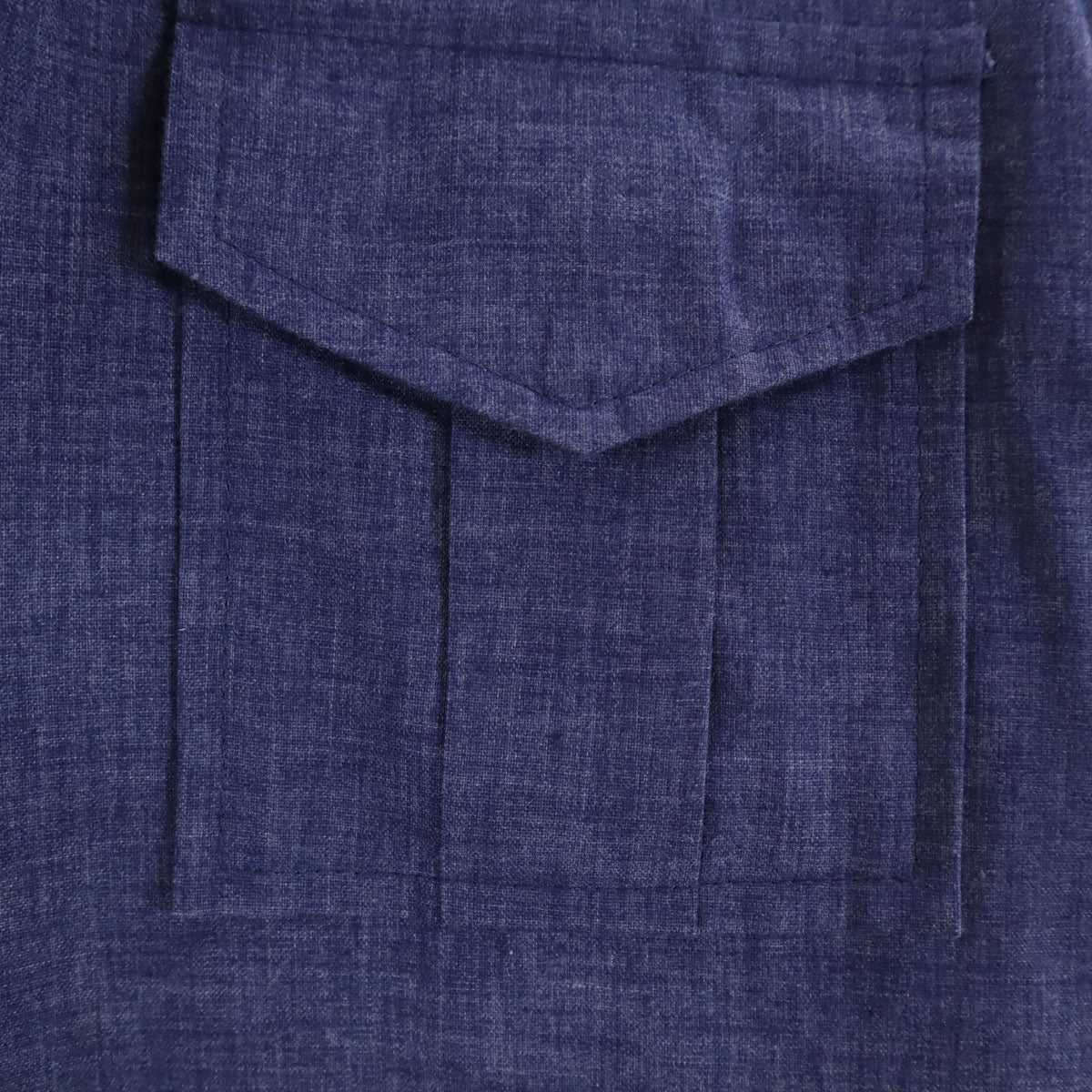 Mapili Hawaiian 80s ヴィンテージ 半袖 オープンカラー ワークシャツ L ネイビー メンズ