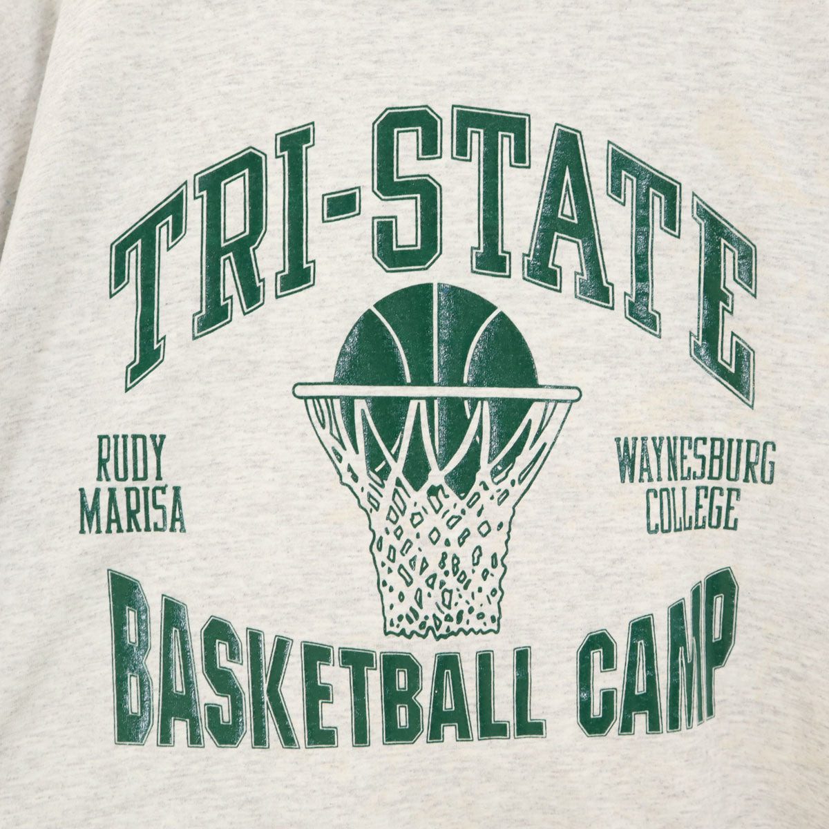 RUSSELL ATHLETIC ラッセルアスレチック 90s USA製 オールド カレッジ 半袖 Tシャツ XL グレー バスケットボール メンズ