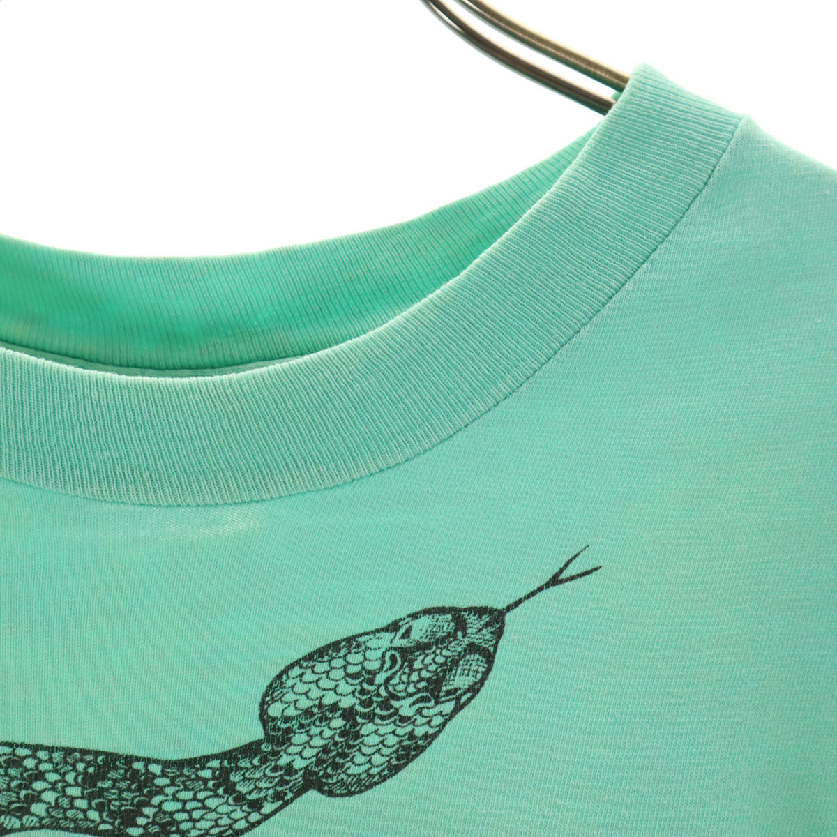 Hanes ヘインズ 80s USA製 ヴィンテージ スネーク 半袖 Tシャツ M ミント BEEFY-T シングルステッチ メンズ