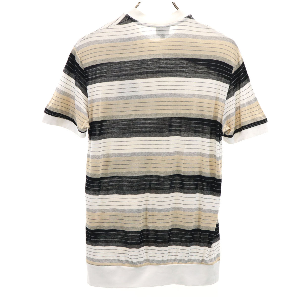 ディーアンドジー ドルチェアンドガッバーナ イタリア製 ボーダー柄 半袖 Tシャツ L ベージュ レディース