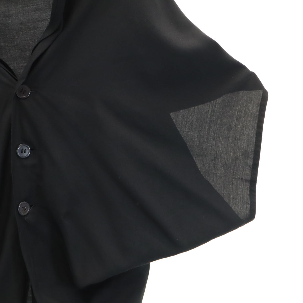 Y's ワイズ 日本製 ノースリーブ シャツ 3 ブラック ヨウジヤマモト レディース