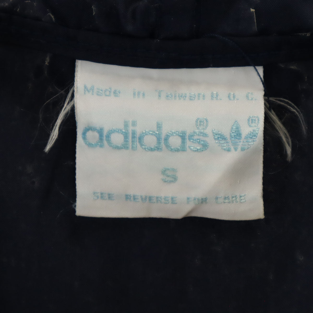 adidas アディダス 80s ヴィンテージ アノラックパーカー S ネイビー ポケッタブル メンズ