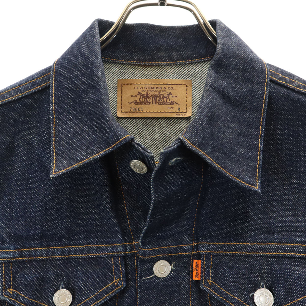 Levi's リーバイス 78601 オレンジタブ デニムジャケット M インディゴ ジージャン トラッカー メンズ