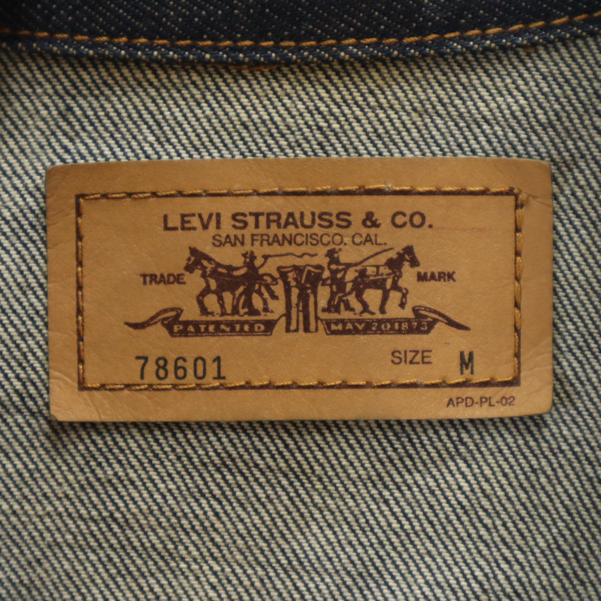 Levi's リーバイス 78601 オレンジタブ デニムジャケット M インディゴ ジージャン トラッカー メンズ