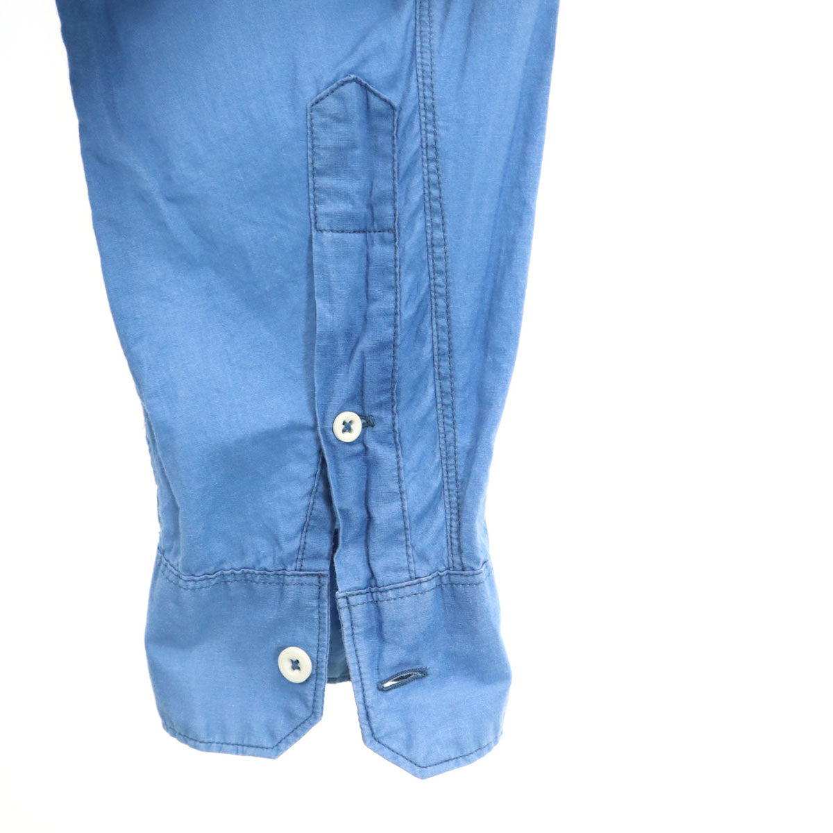 nonnative ノンネイティブ 日本製 長袖 ボタンダウンシャツ 3 ネイビー系 ロールアップ メンズ