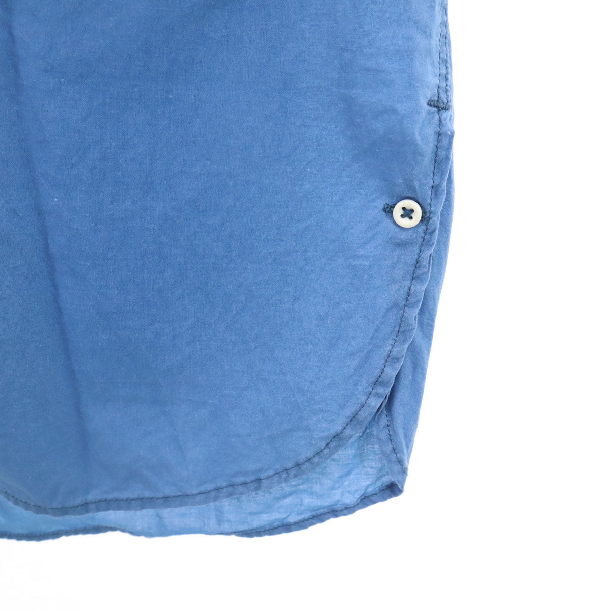 nonnative ノンネイティブ 日本製 長袖 ボタンダウンシャツ 3 ネイビー系 ロールアップ メンズ