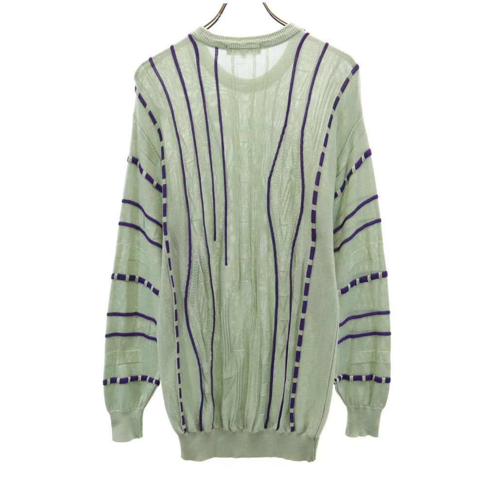 BALENCIAGA SPORT バレンシアガ スポーツ 90s オールド 長袖 ニット M くすみミント レディース