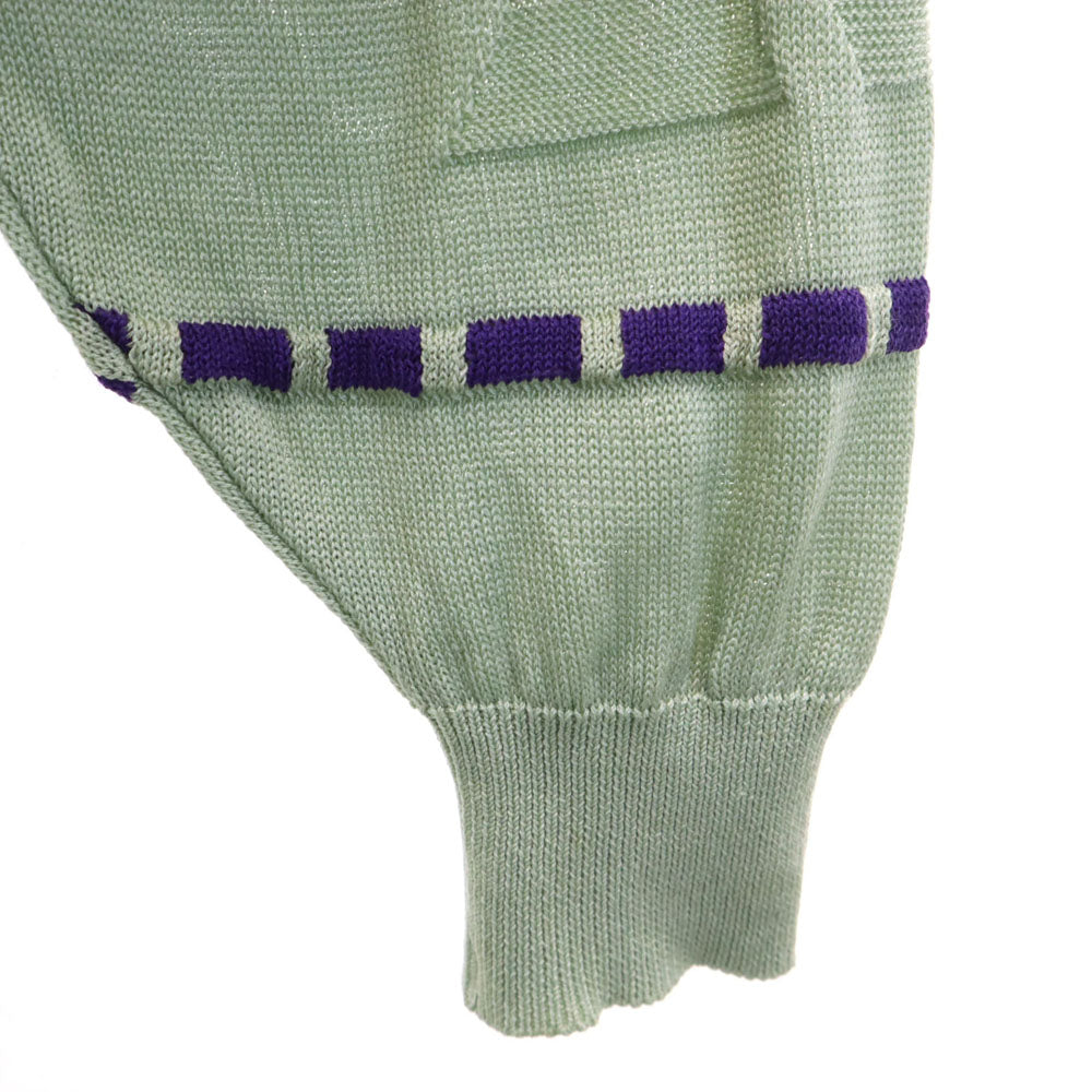 BALENCIAGA SPORT バレンシアガ スポーツ 90s オールド 長袖 ニット M くすみミント レディース