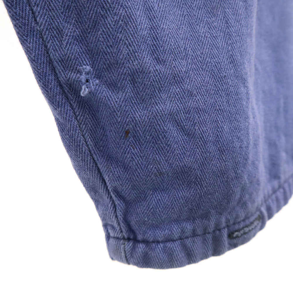 OZ KPT NALEPKU PRESOV 70s ヴィンテージ ヘリンボーン ユーロミリタリー ワークジャケット 紺紫 メンズ