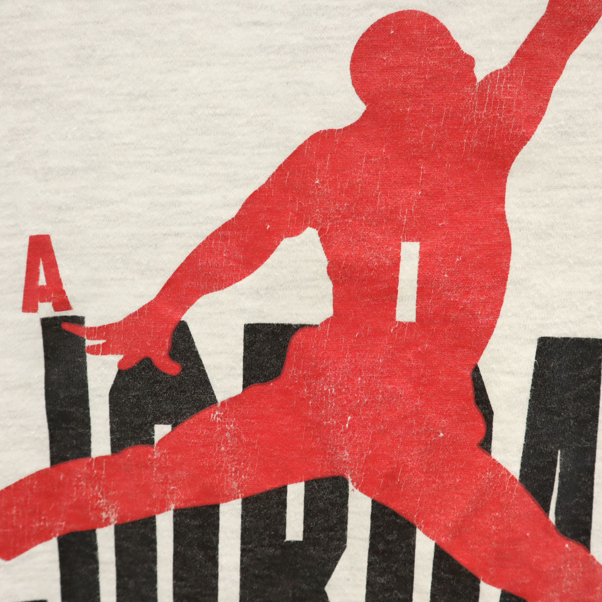 NIKE ナイキ 90s USA製 オールド 銀タグ エアジョーダン ジャンプマン プリント 半袖 Tシャツ L グレー JORDAN シングルステッチ メンズ