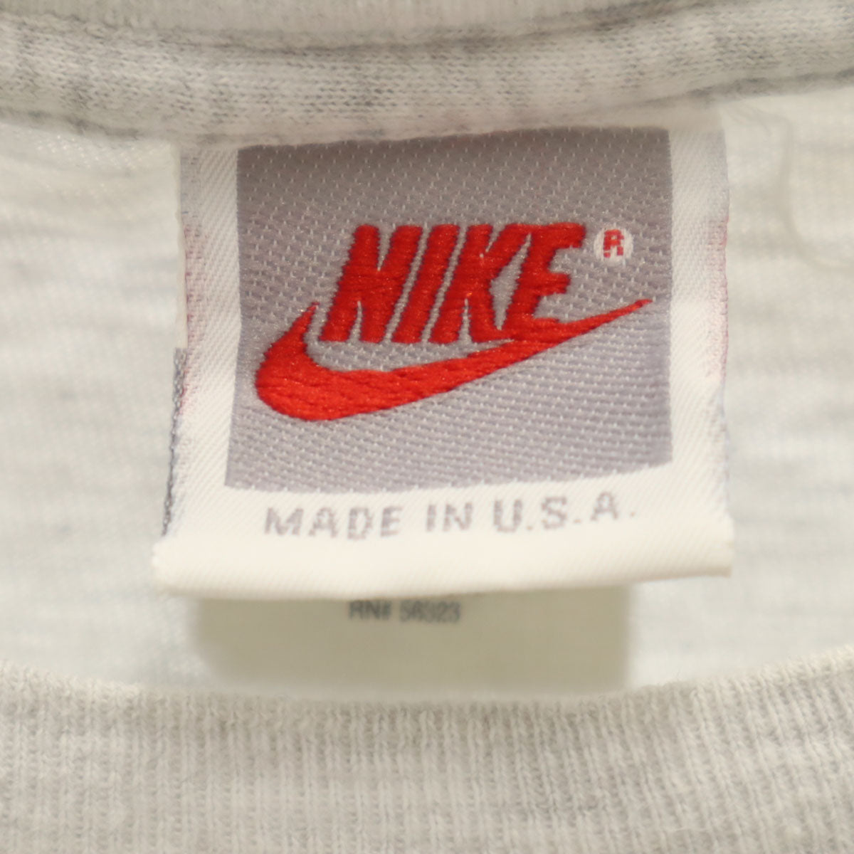 NIKE ナイキ 90s USA製 オールド 銀タグ エアジョーダン ジャンプマン プリント 半袖 Tシャツ L グレー JORDAN シングルステッチ メンズ