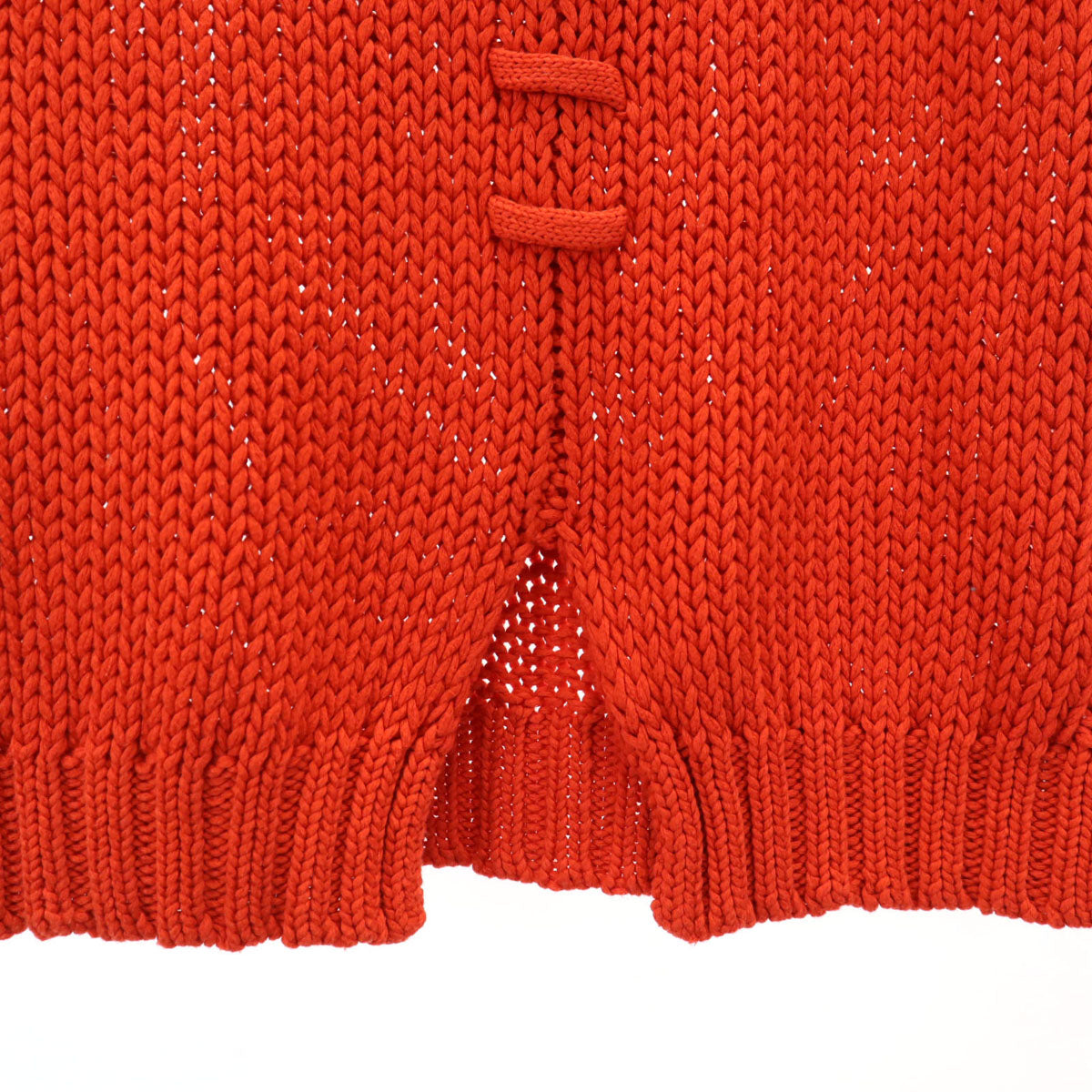 サヤカディビス ノースリーブ ニット S レッド レディース