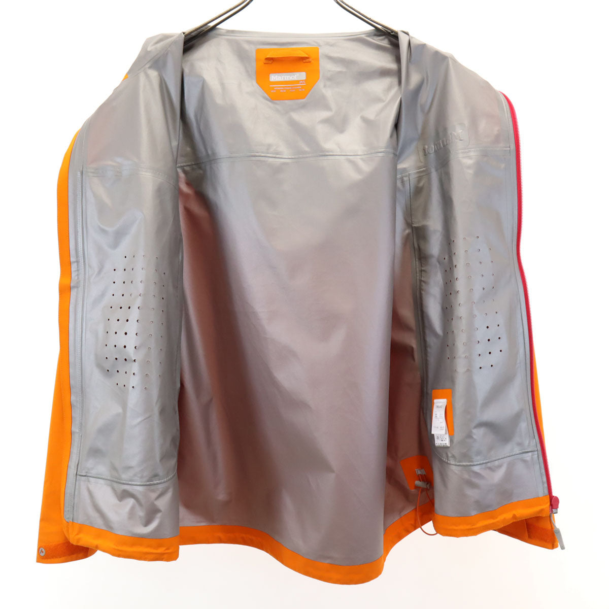 MARMOT マーモット レインジャケット L オレンジ アウトドア レディース