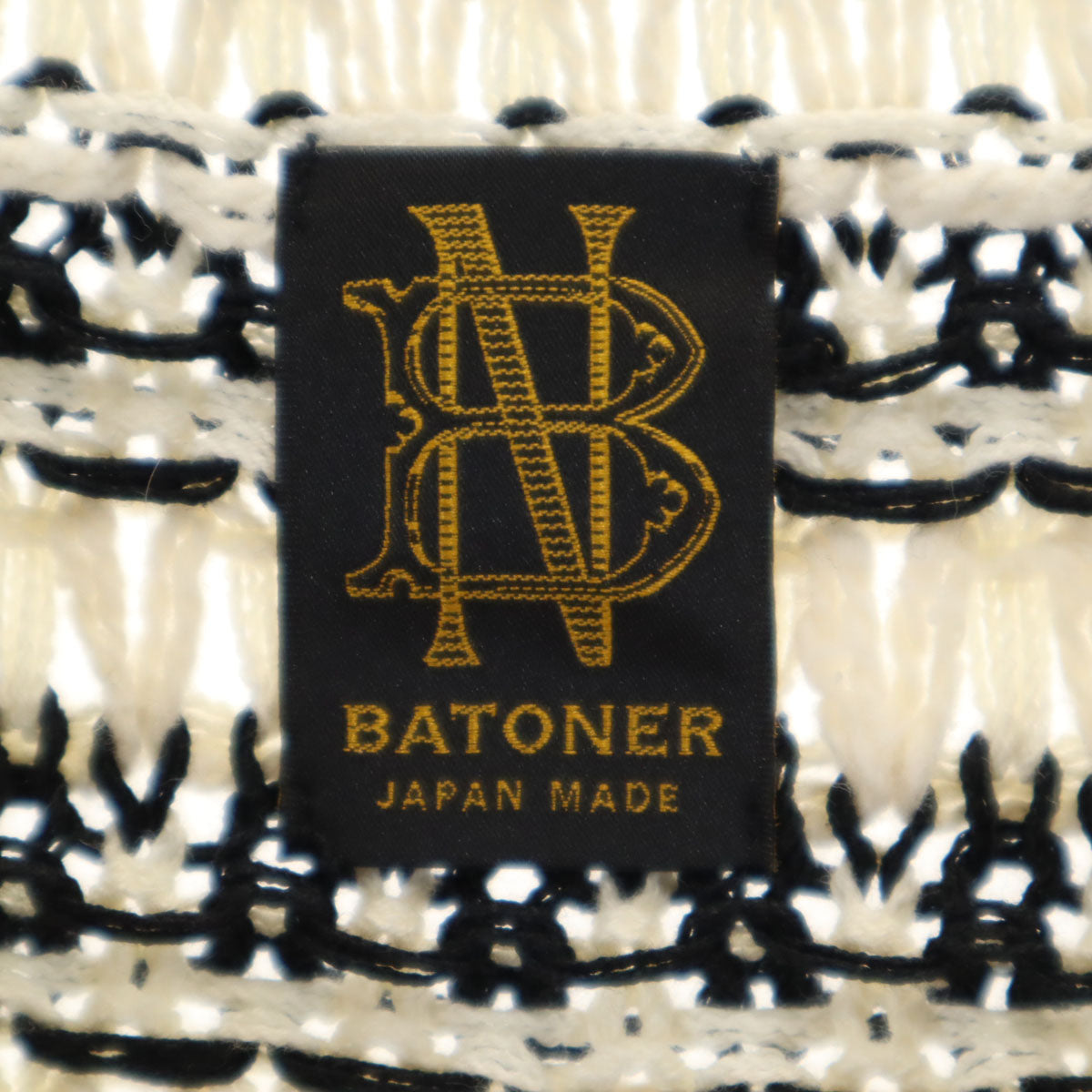 BATONER バトナー ボーダー柄 長袖 ニット 1 アイボリー レディース
