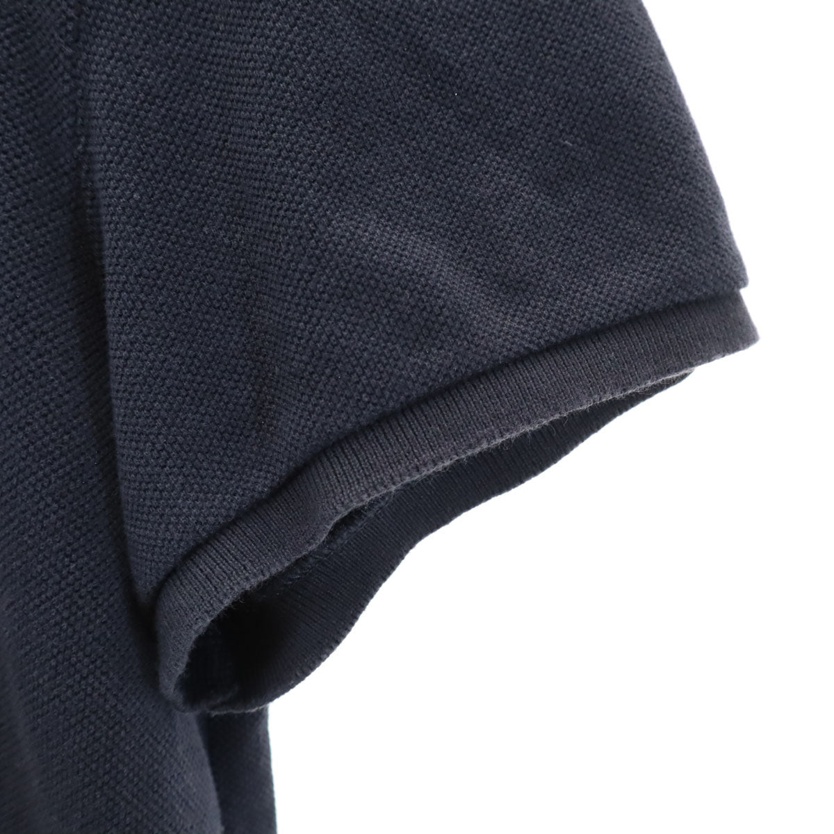 GUCCI グッチ イタリア製 半袖 ポロシャツ L 濃紺 鹿の子 レディース