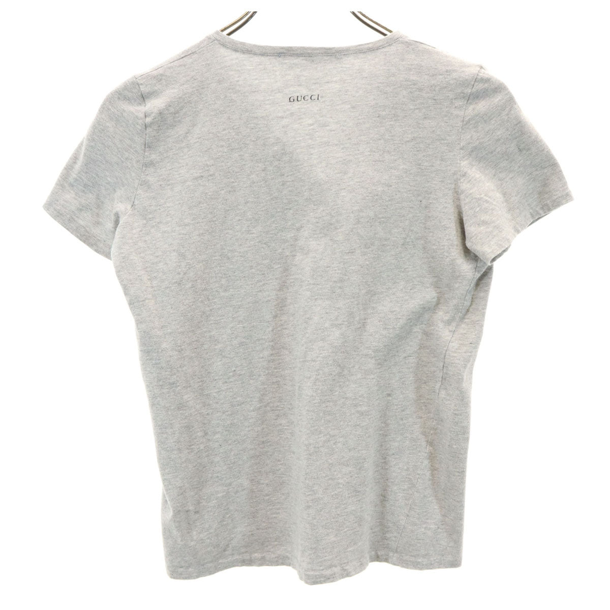GUCCI グッチ イタリア製 半袖 Vネック Tシャツ M グレー レディース