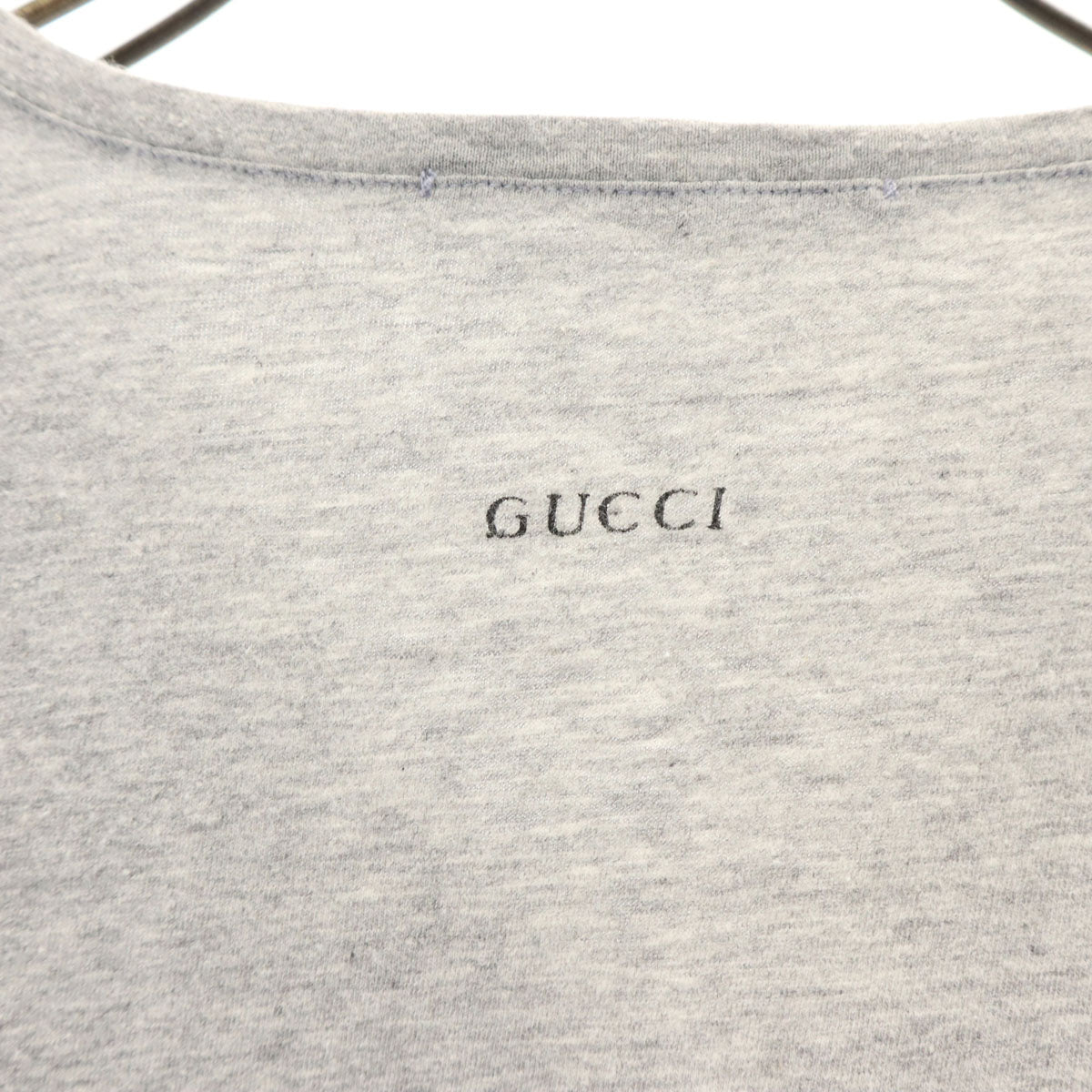 GUCCI グッチ イタリア製 半袖 Vネック Tシャツ M グレー レディース