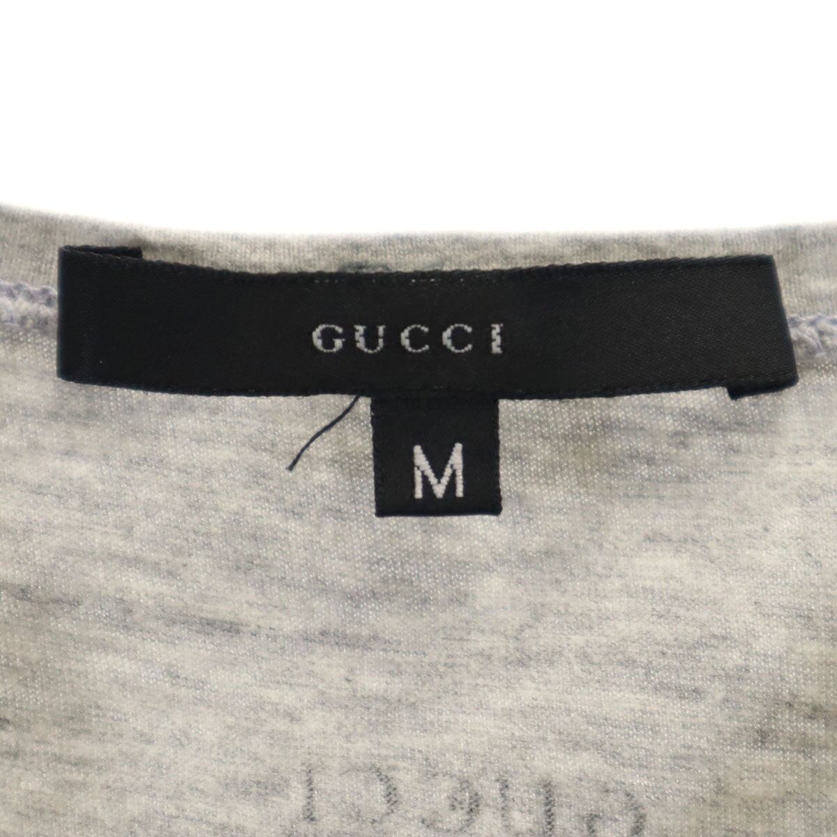 GUCCI グッチ イタリア製 半袖 Vネック Tシャツ M グレー レディース