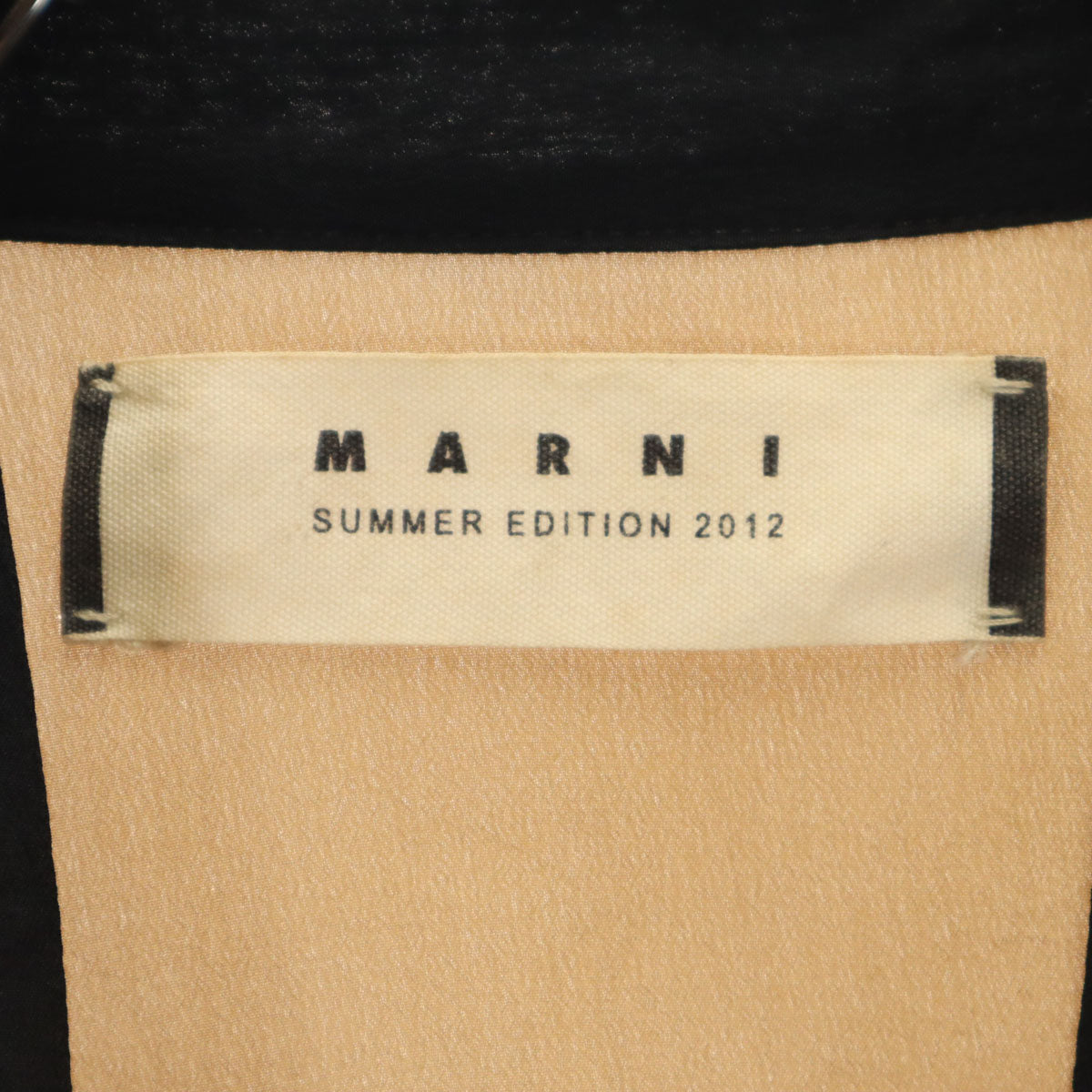 MARNI マルニ ポルトガル製 シルク 半袖 ブラウス 38 ブラウン プルオーバー レディース