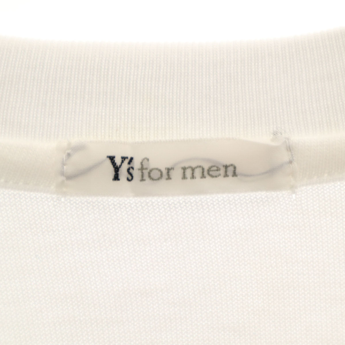 Y’s for men ワイズフォーメン 日本製 半袖 Tシャツ ホワイト ヨウジヤマモト メンズ