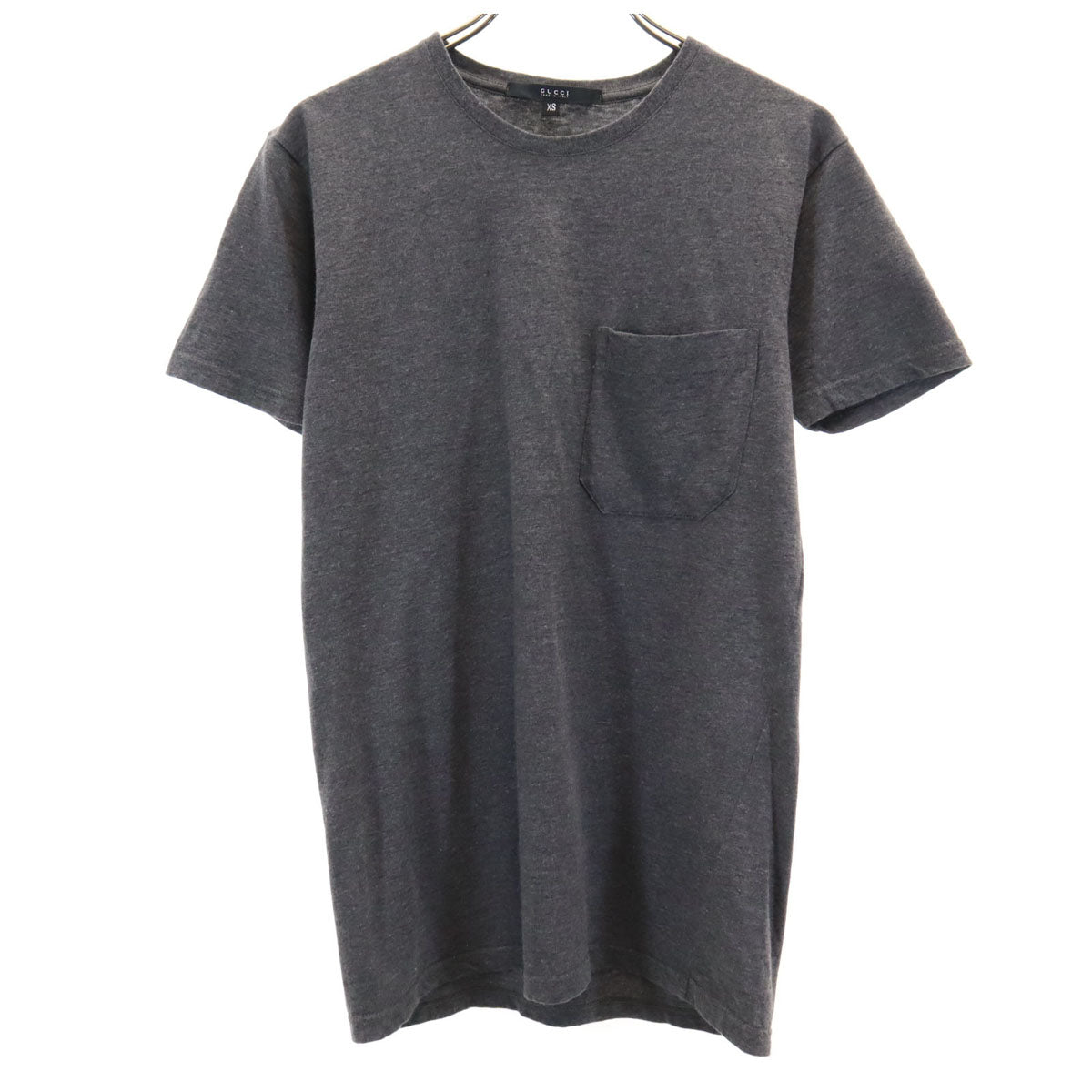 GUCCI グッチ イタリア製 半袖 Tシャツ XS チャコールグレー ポケT メンズ