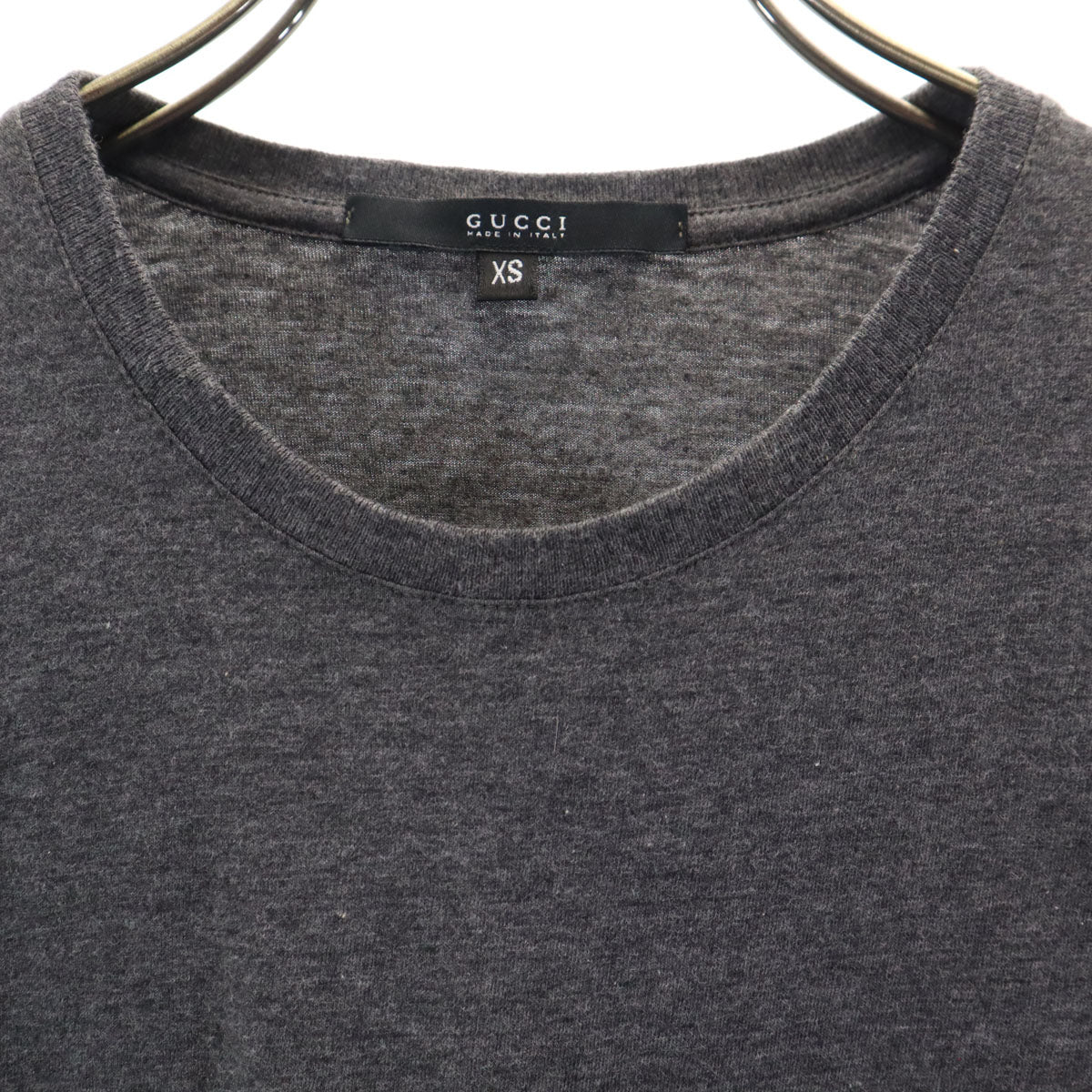 GUCCI グッチ イタリア製 半袖 Tシャツ XS チャコールグレー ポケT メンズ