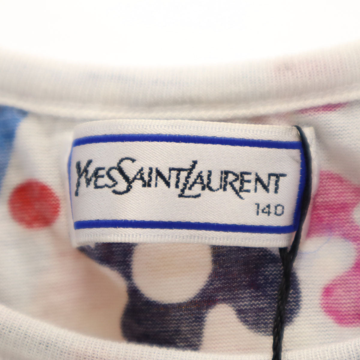YVES SAINT LAURENT イヴサンローラン 未使用 花柄 ノースリーブ Tシャツ 140 タグ付き キッズ