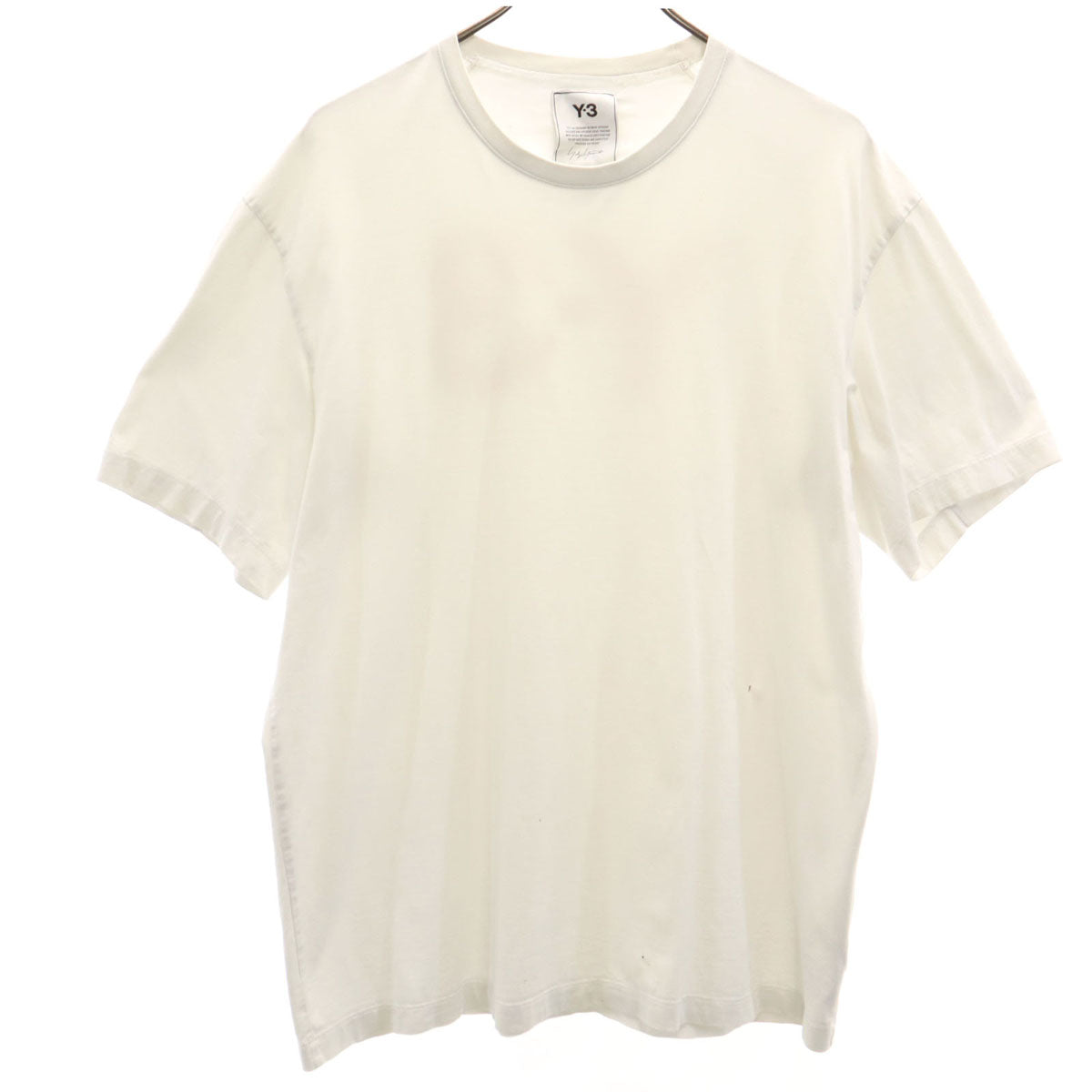 Y-3 ワイスリー バックロゴ 半袖 Tシャツ L ホワイト系 ヨウジヤマモト メンズ
