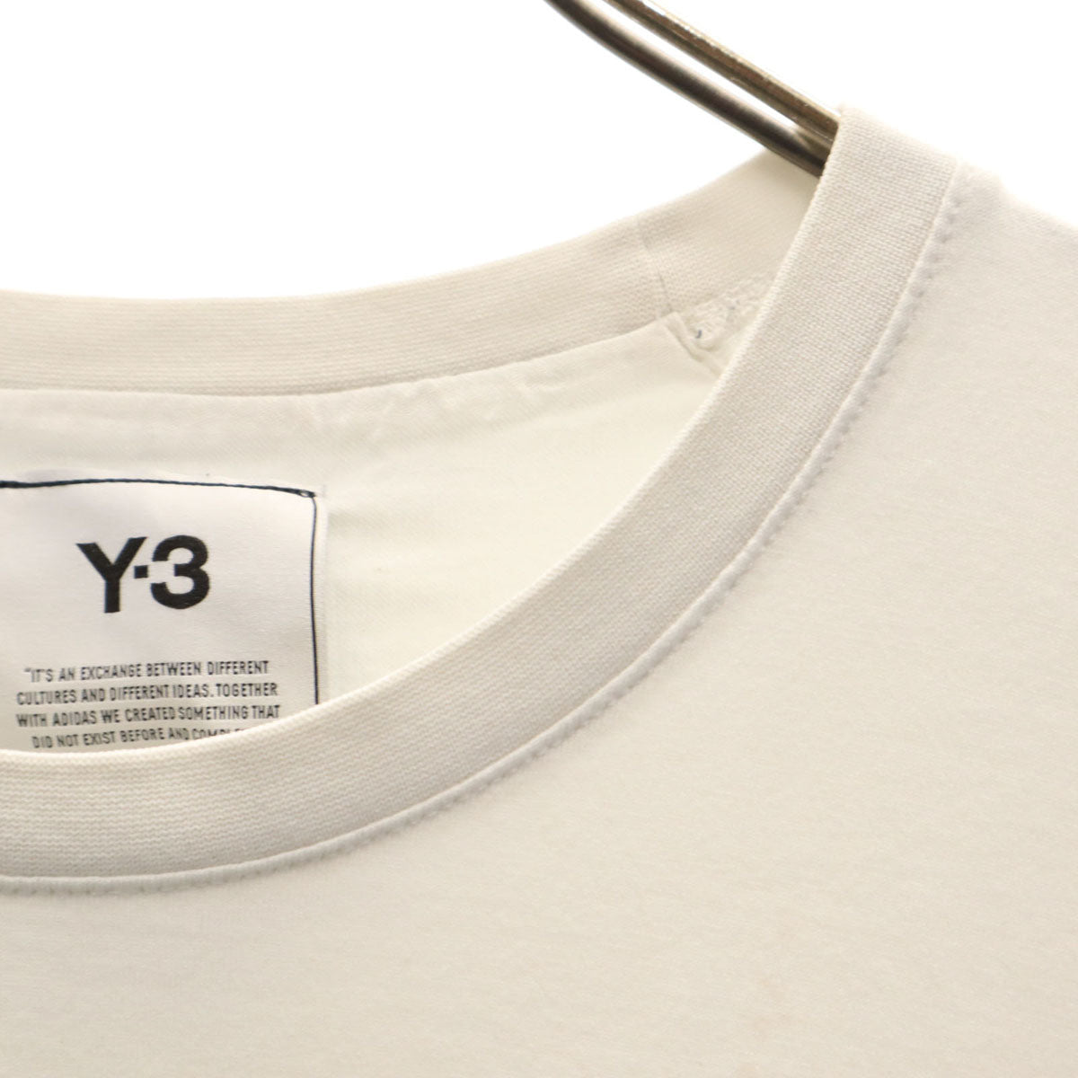 Y-3 ワイスリー バックロゴ 半袖 Tシャツ L ホワイト系 ヨウジヤマモト メンズ