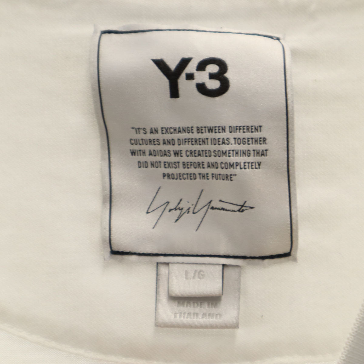 Y-3 ワイスリー バックロゴ 半袖 Tシャツ L ホワイト系 ヨウジヤマモト メンズ
