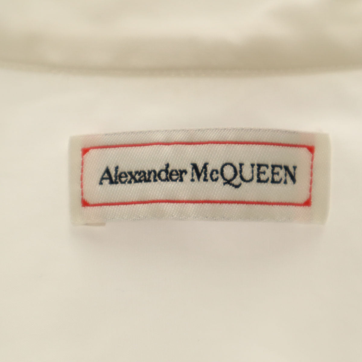 Alexander McQueen アレキサンダーマックイーン スカル 半袖 オープンカラーシャツ 15+ ホワイト メンズ