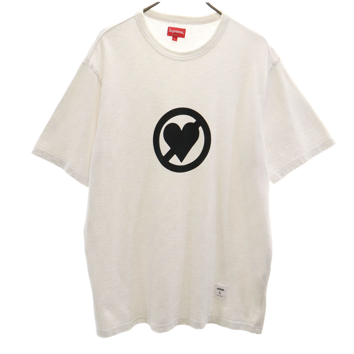Supreme シュプリーム 22FW No Love 半袖 Tシャツ L ホワイト メンズ