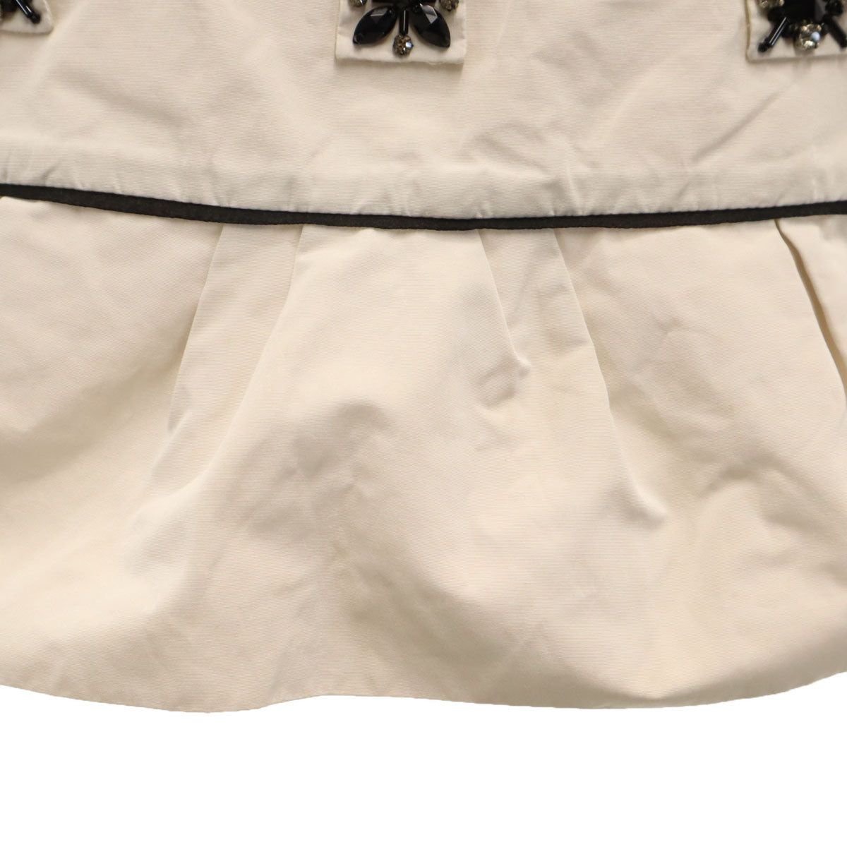 LOUIS VUITTON ルイヴィトン フランス製 半袖 ビスチェ 34 アイボリー レディース