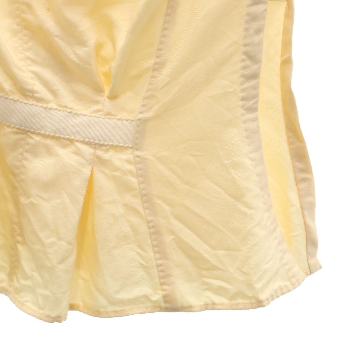 LOUIS VUITTON ルイヴィトン フランス製 シルクブレンド ノースリーブ ブラウス 34 生成り レディース