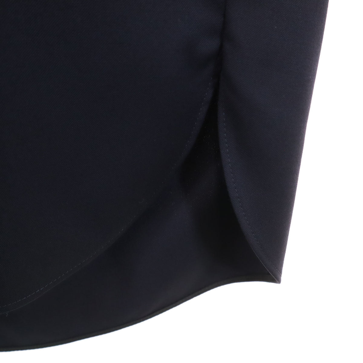 未使用 newnow ニューナウ 日本製 ウール 長袖 シャツ 上下 セットアップ L/M ネイビー メンズ