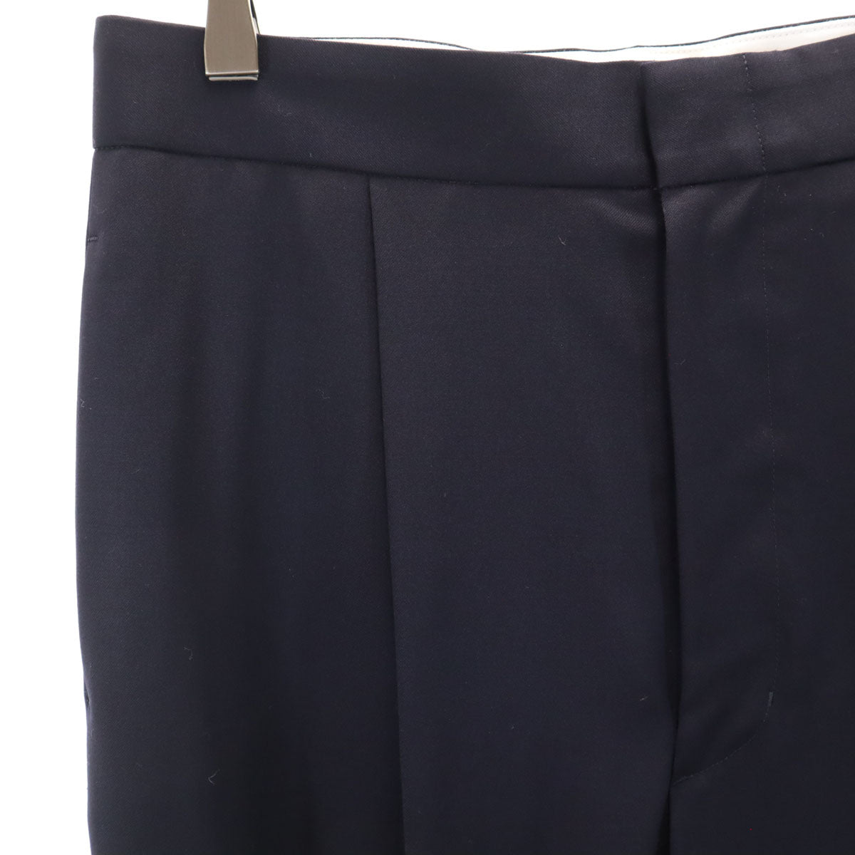 未使用 newnow ニューナウ 日本製 ウール 長袖 シャツ 上下 セットアップ L/M ネイビー メンズ