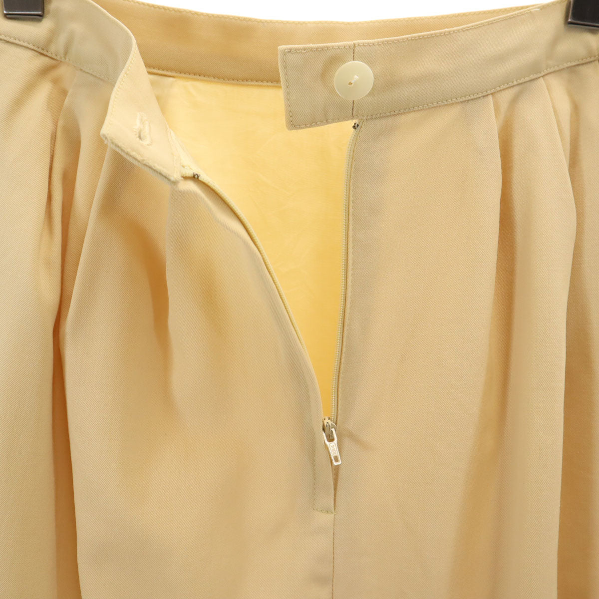 FOXEY フォクシー 日本製 ウール スカートスーツ 上下 セットアップ 38 ベージュ系 レディース