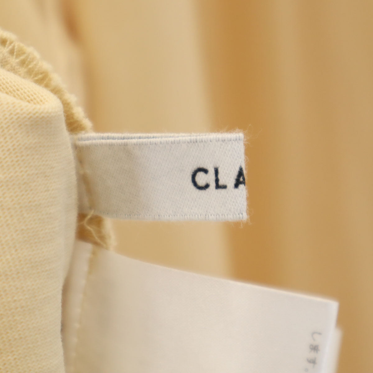 CLANE クラネ 長袖 メッシュレイヤード カットソー 2 ベージュ トップス レディース