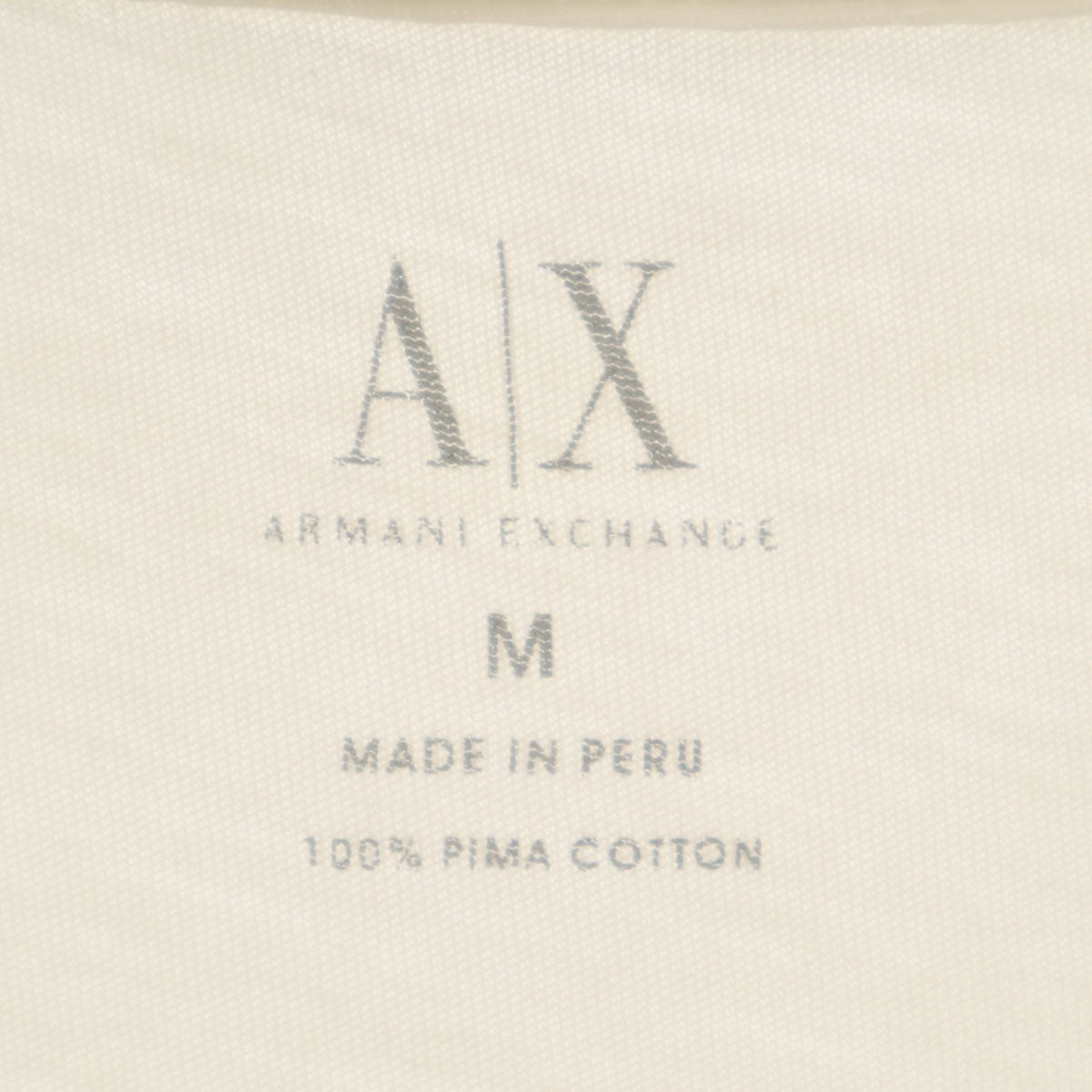 ARMANI EXCHANGE アルマーニエクスチェンジ 半袖 Tシャツ M ホワイト メンズ