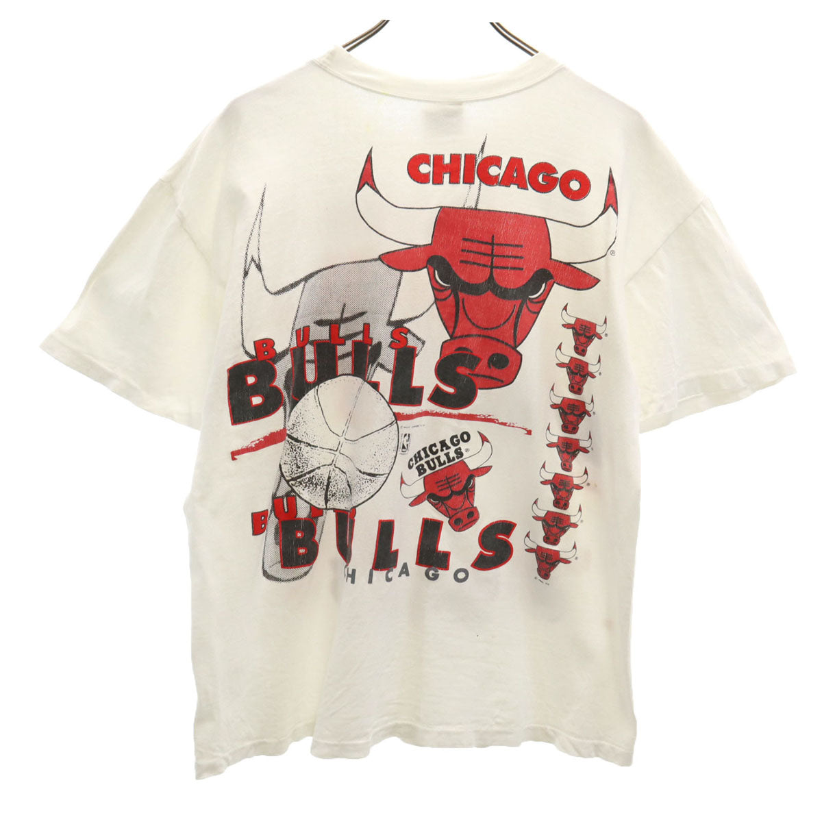 MICHAEL ATHLETIC DEPT 90s マジックジョンソンズT NBA シカゴ・ブルズ 半袖 Tシャツ XL ホワイト Chicago Bulls シングルステッチ メンズ