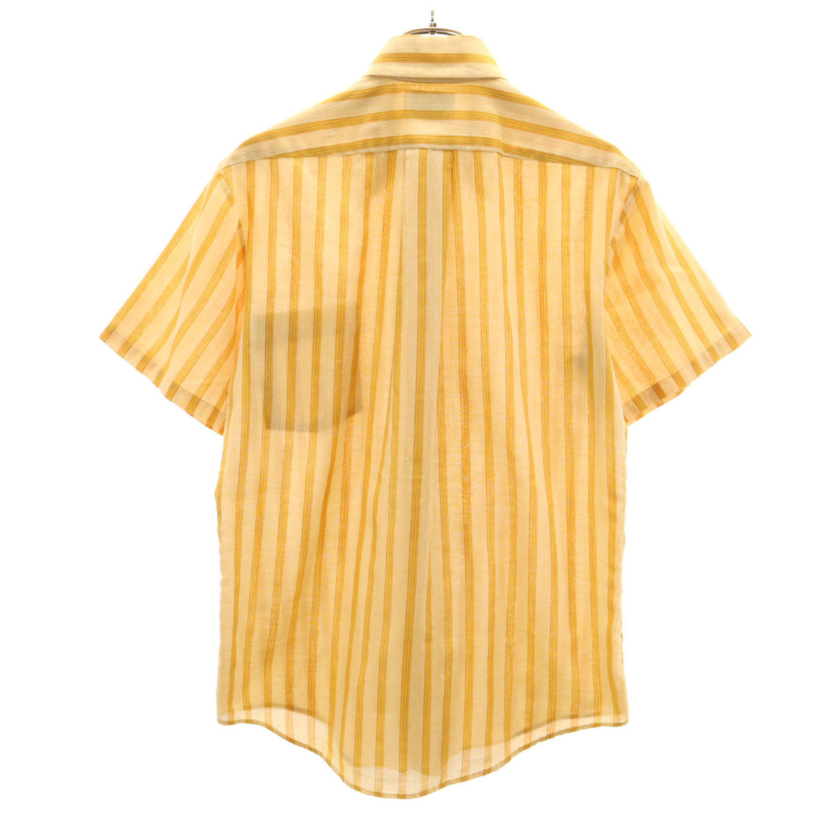 TOWNCRAFT タウンクラフト 70s ヴィンテージ ストライプ柄 半袖 シャツ 15 山吹色 PENNEYS メンズ