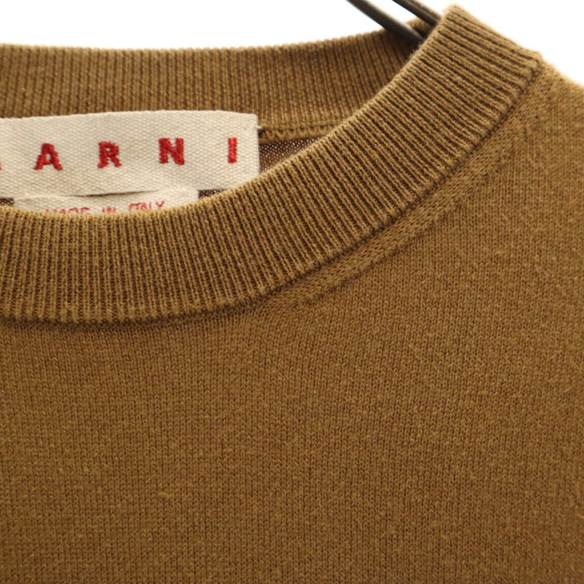 MARNI マルニ イタリア製 5分袖 ニット 38 ブラウン レディース