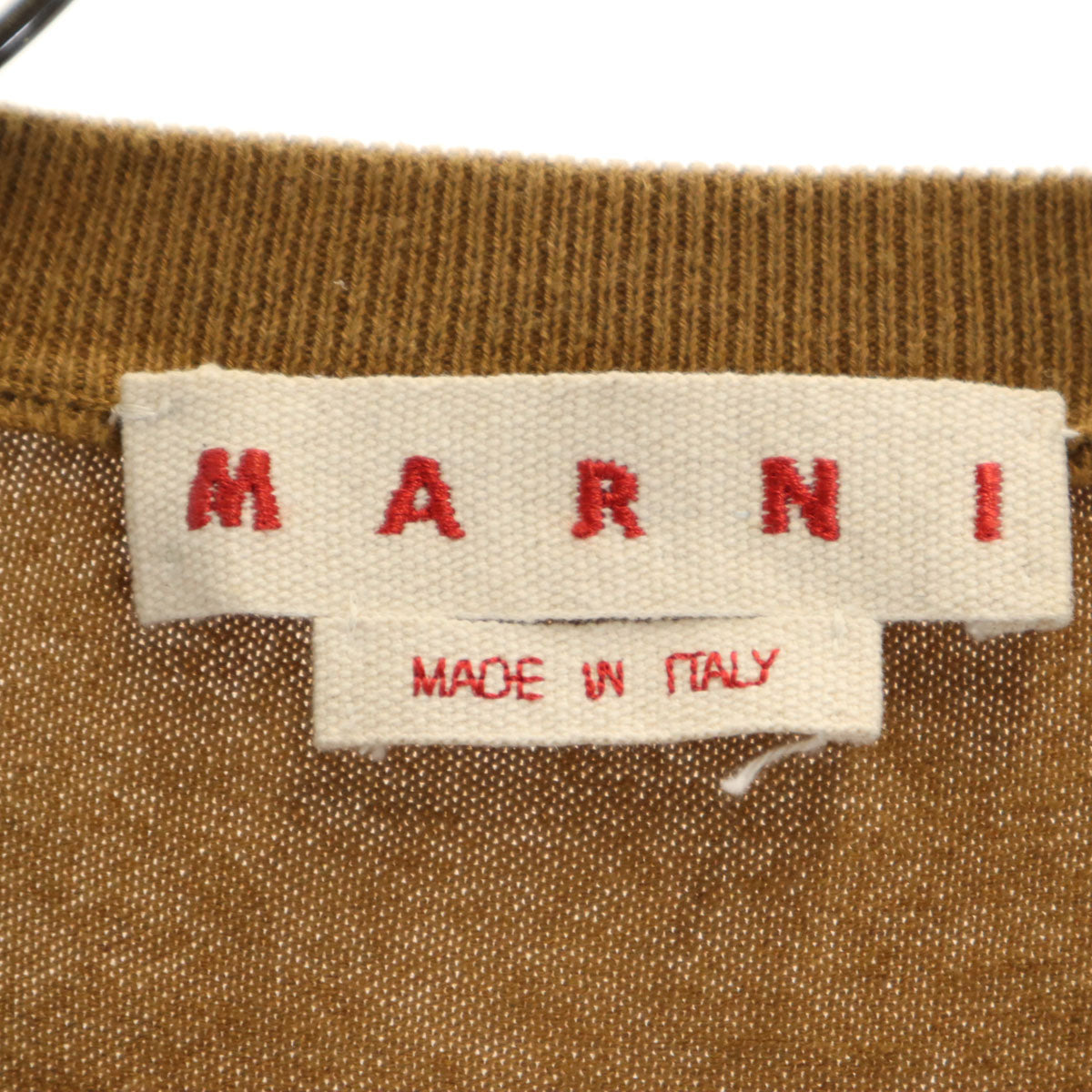 MARNI マルニ イタリア製 5分袖 ニット 38 ブラウン レディース