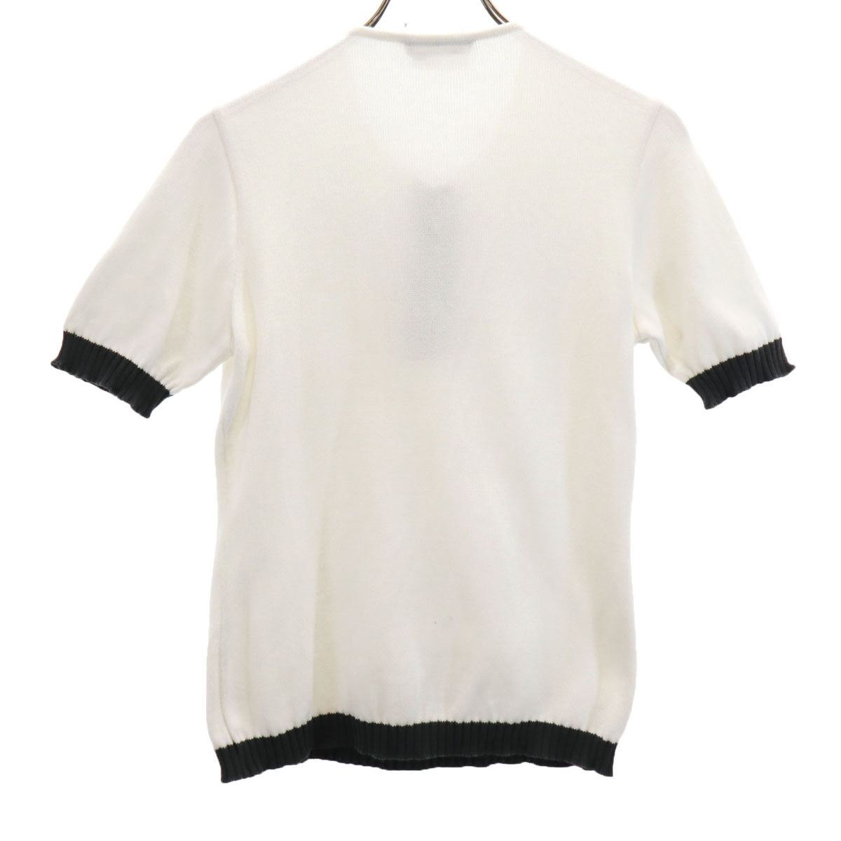 Salvatore Ferragamo サルヴァトーレフェラガモ 90s イタリア製 オールド 半袖 ニット XS ホワイト レディース