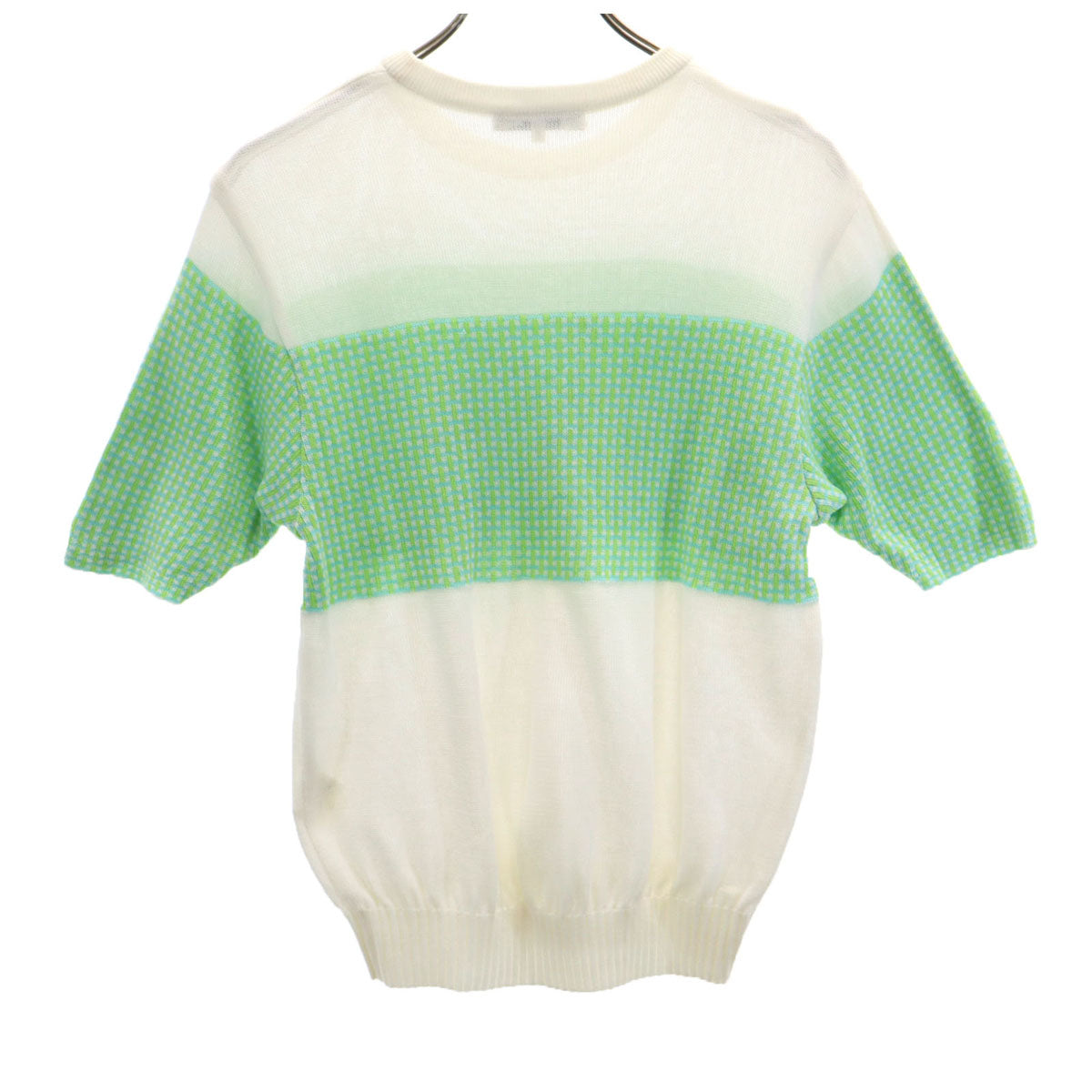 Christian Dior SPORTS クリスチャンディオールスポーツ 90s オールド 半袖 ニット M ホワイト レディース