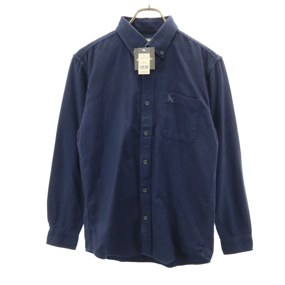 Eddie Bauer エディーバウアー 長袖 ボタンダウンシャツ XS ネイビー メンズ