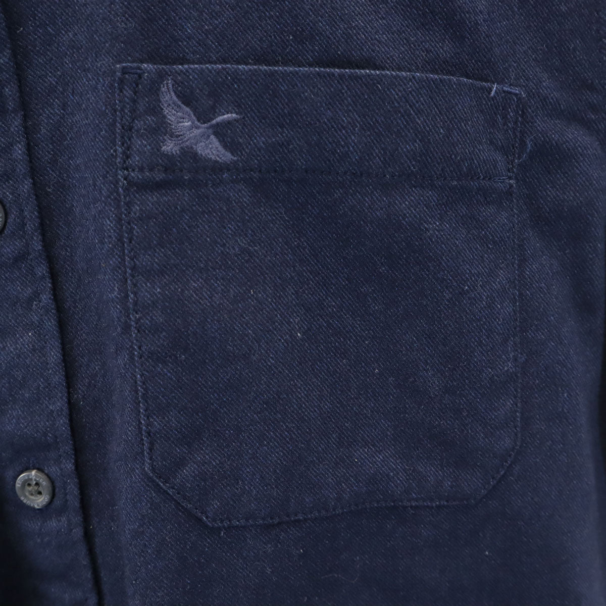 Eddie Bauer エディーバウアー 長袖 ボタンダウンシャツ XS ネイビー メンズ