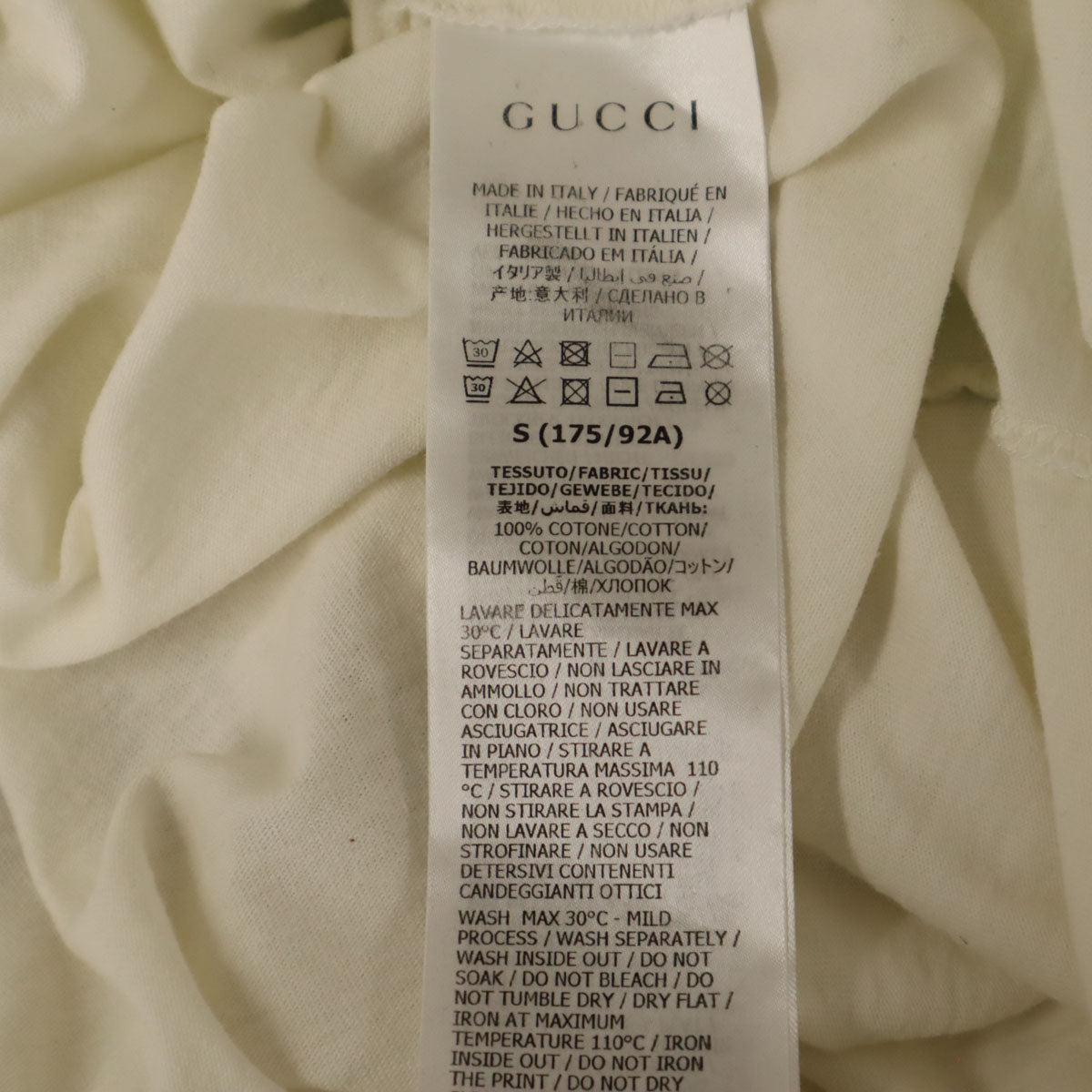 GUCCI グッチ 半袖 Tシャツ S ホワイト レディース