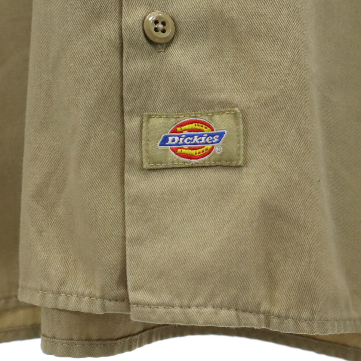 Dickies ディッキーズ 半袖 ワークシャツ M ベージュ メンズ