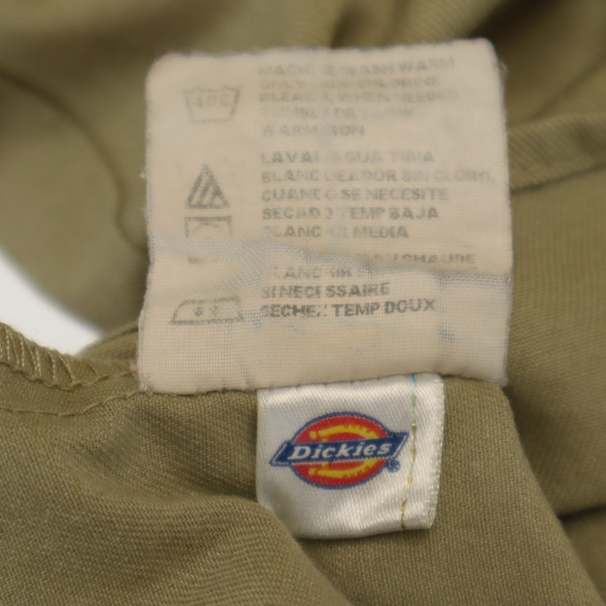 Dickies ディッキーズ 半袖 ワークシャツ M ベージュ メンズ